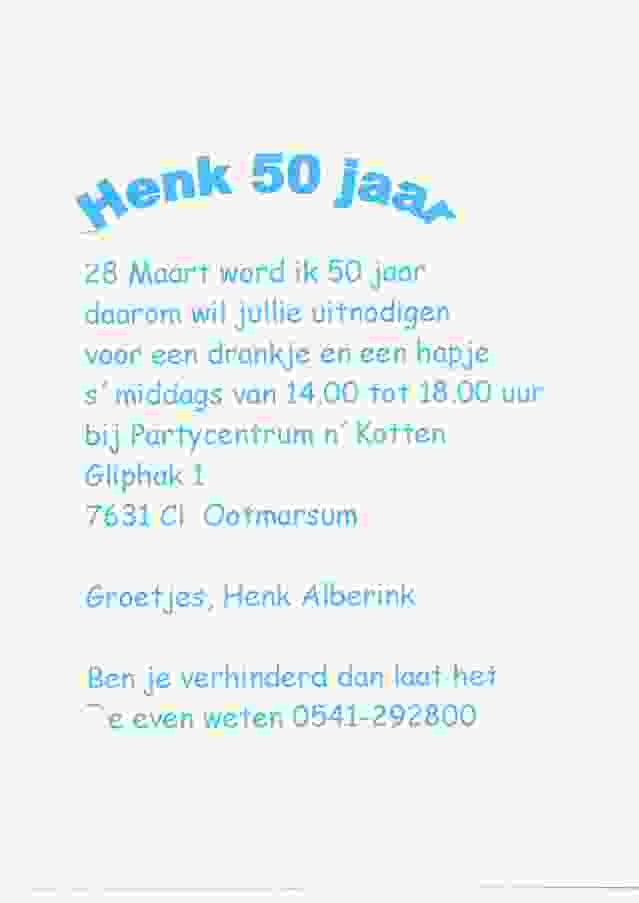 Henk Alberink ziet Abraham op 2004-03-28