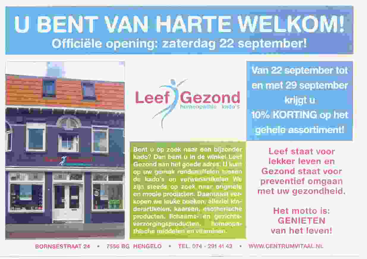 Wim Haafkes opent Centrum Vitaal op 2007-09-22
